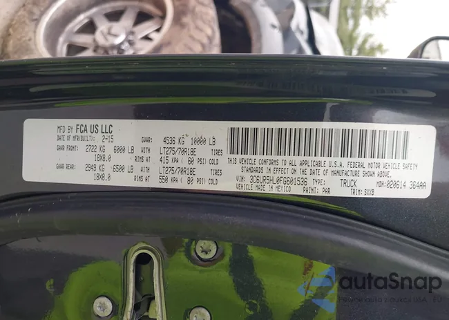 3C6UR5HL0FG601536: 43404620