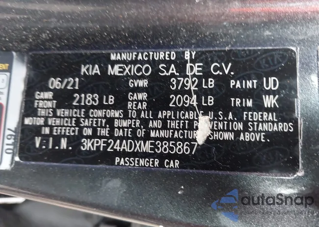 3KPF24ADXME385867: 43404637