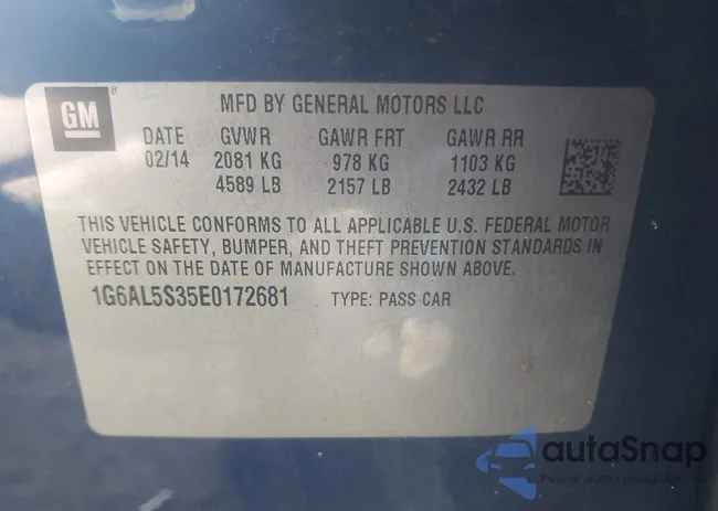 1G6AL5S35E0172681: 43404675