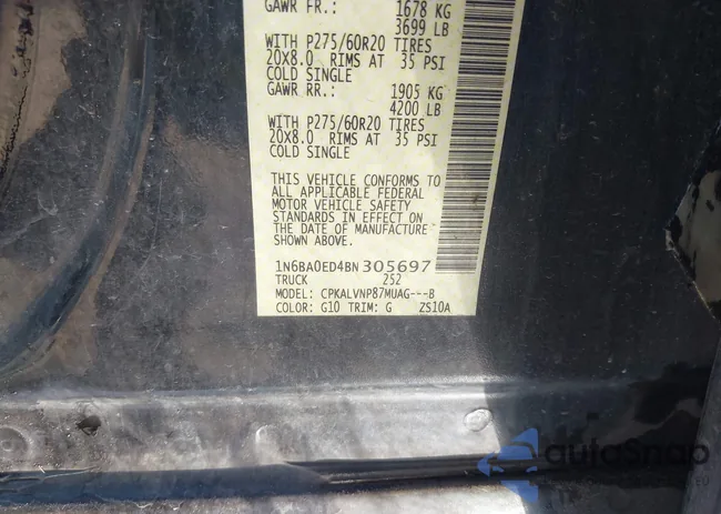 1N6BA0ED4BN305697: 43404696