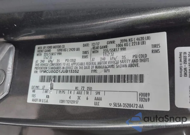 1FMCU0GD1JUB15352: 43404719