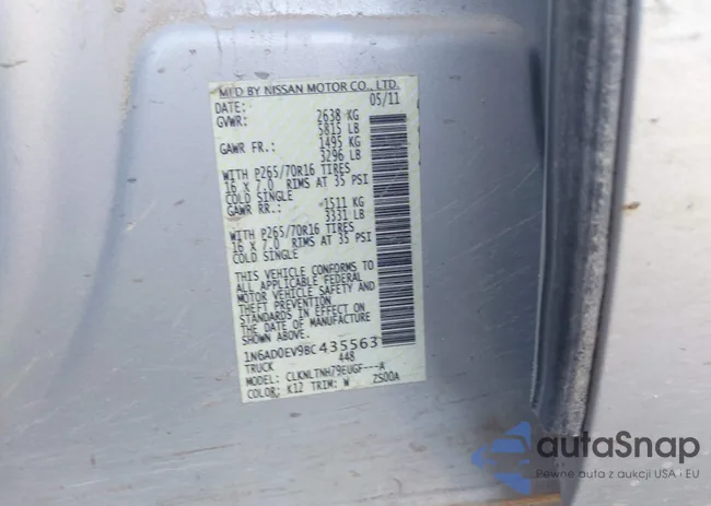 1N6AD0EV9BC435563: 43404786