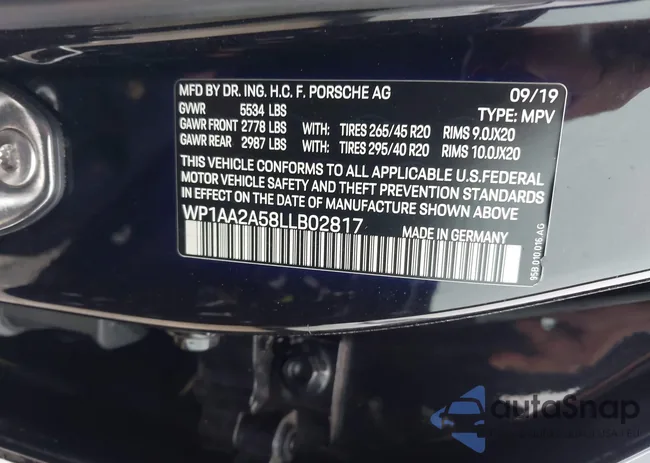 WP1AA2A58LLB02817: 43404795