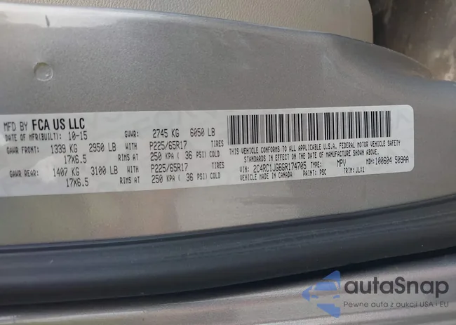 2C4RC1JG6GR174705: 43404840