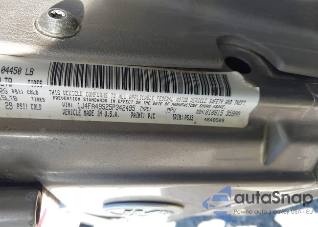 1J4FA49S25P342495: 43404899