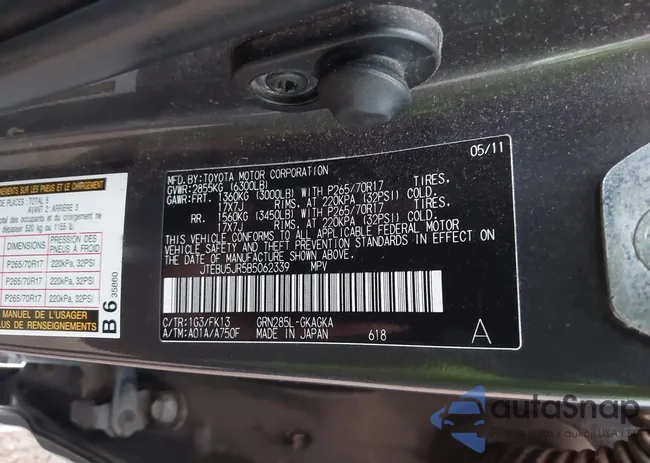 JTEBU5JR5B5062339: 43405089