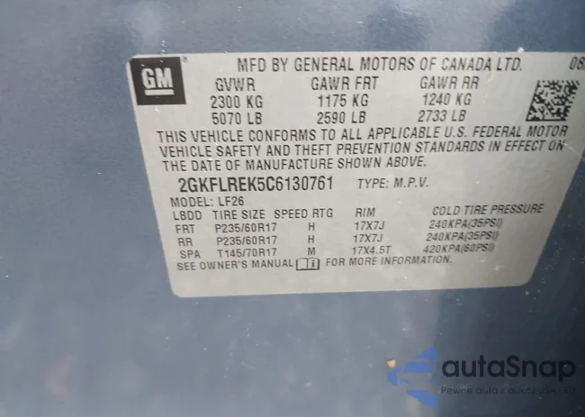 2GKFLREK5C6130761: 43405146