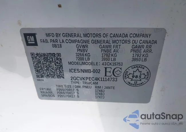 2GCVKPEC4K1114733: 43405195