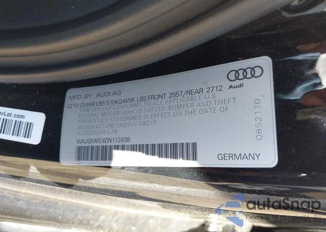 WAUGFAFC4DN112438: 43404529