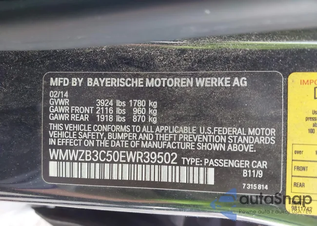 WMWZB3C50EWR39502: 43405736