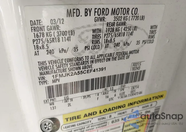 1FMJK2A55CEF41391: 43405741