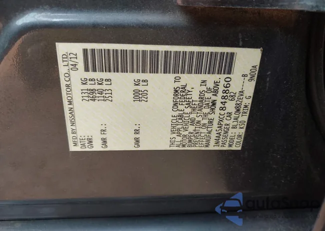 1N4AA5APXCC848860: 43405903