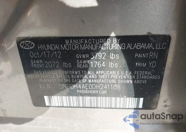 5NPDH4AE0DH241108: 43405947