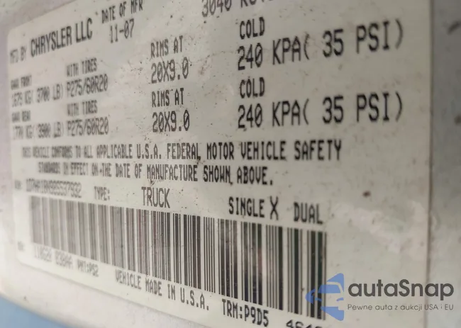 1D7HA18N98S537932: 43406005