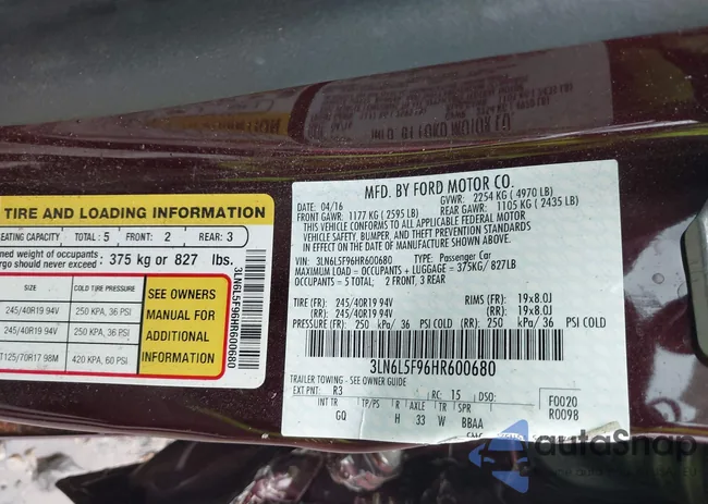 3LN6L5F96HR600680: 43406021