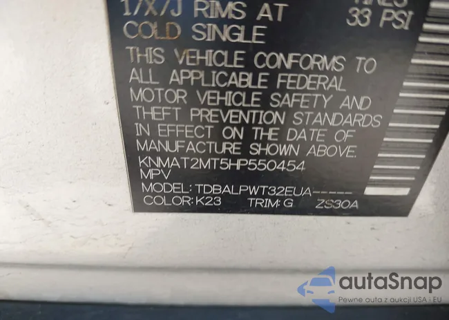 KNMAT2MT5HP550454: 43406020