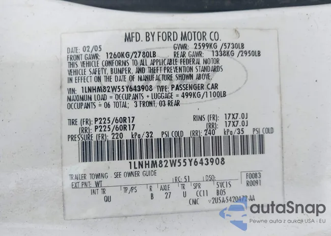 1LNHM82W55Y643908: 43406048