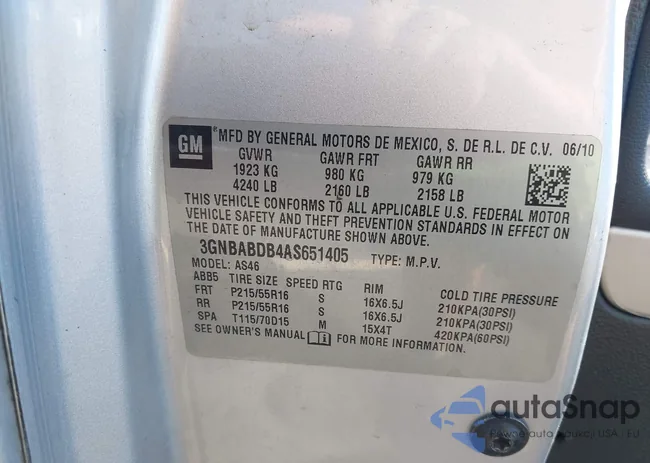 3GNBABDB4AS651405: 43406193