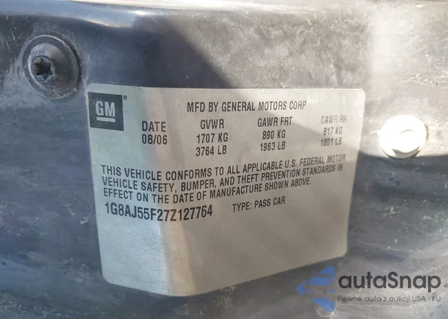 1G8AJ55F27Z127764: 43405379