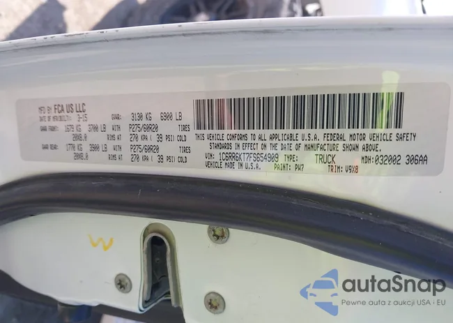 1C6RR6KT7FS654909: 43405386