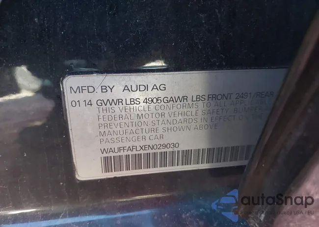 WAUFFAFLXEN029030: 43405552