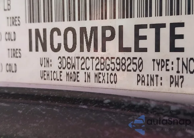 3D6WT2CT2BG598250: 43406944
