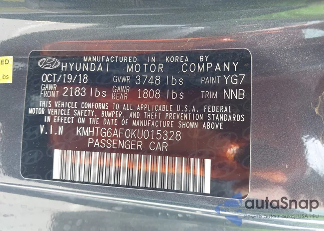 KMHTG6AF0KU015328: 43406988