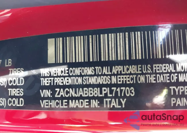 ZACNJABB8LPL71703: 43407154