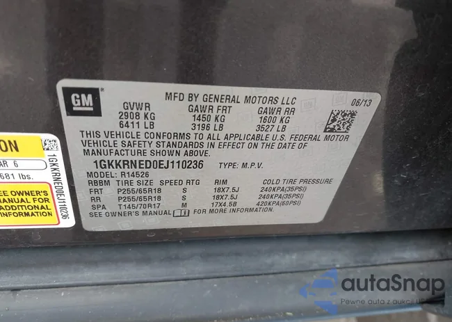 1GKKRNED0EJ110236: 43406237