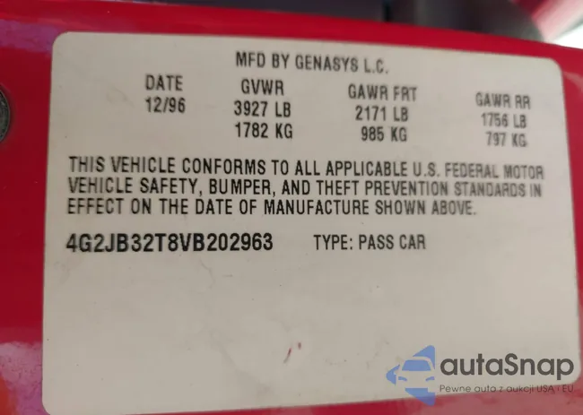 4G2JB32T8VB202963: 43406277