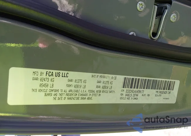 2C3CDXGJ4JH290172: 43406394