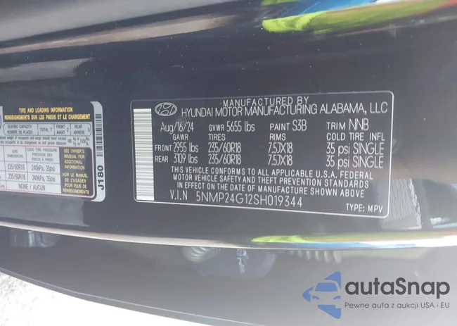 5NMP24G12SH019344: 43407659