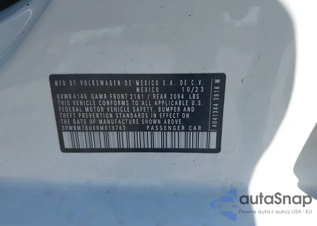 3VWBM7BU6RM019763: 43407809