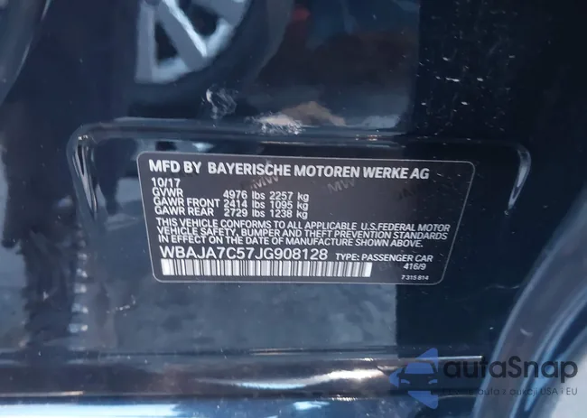 WBAJA7C57JG908128: 43407822