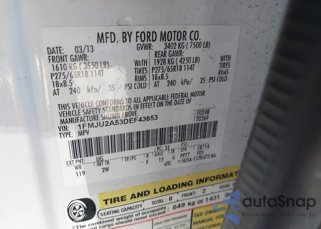 1FMJU2A53DEF43653: 43407939