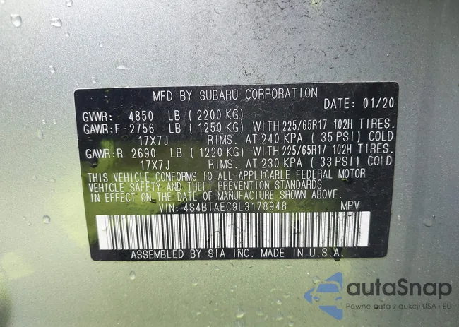 4S4BTAEC9L3178948: 43407965