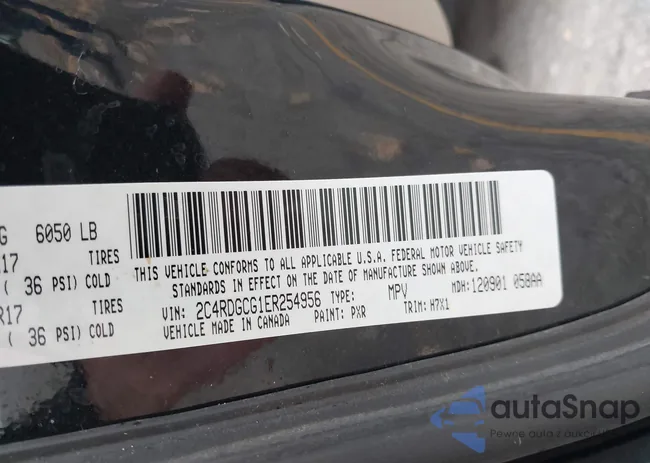 2C4RDGCG1ER254956: 43407216