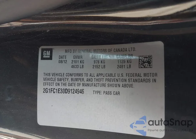 2G1FC1E30D9124946: 43407287