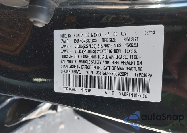 3CZRM3H38DG709024: 43407309