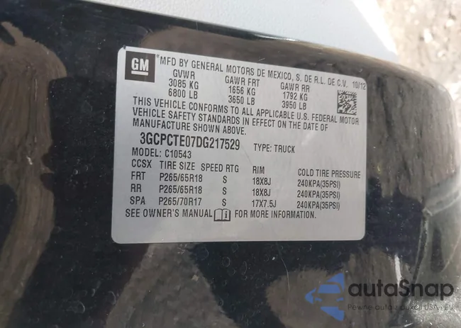 3GCPCTE07DG217529: 43407336