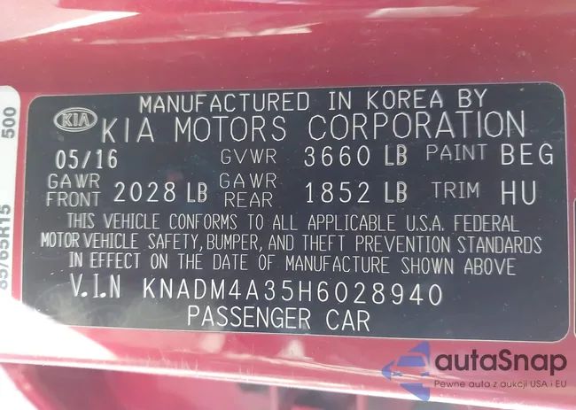 KNADM4A35H6028940: 43407434