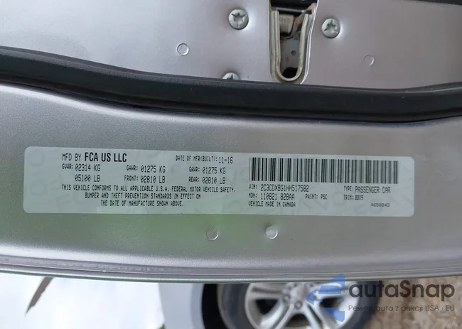 2C3CDXBG1HH517582: 43407453