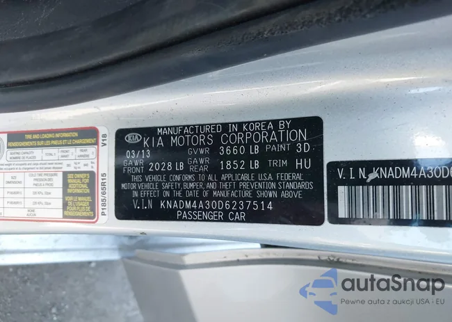 KNADM4A30D6237514: 43407460