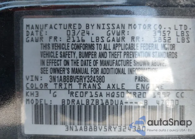 3N1AB8BV5RY324380: 43407502