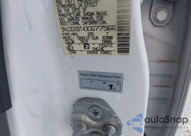 5N1DD28T43C677566: 43407509