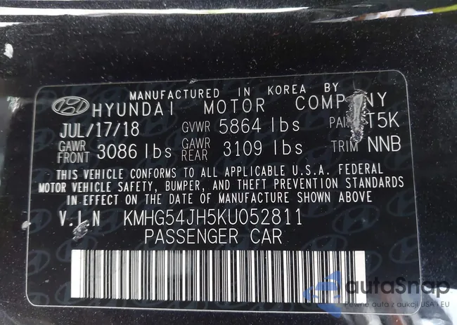 KMHG54JH5KU052811: 43408825