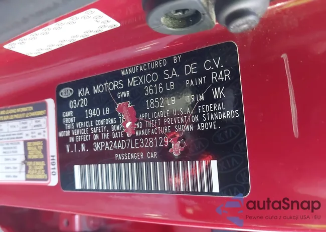 3KPA24AD7LE328129: 43408946