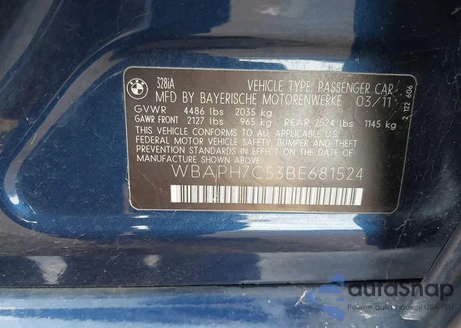 WBAPH7C53BE681524: 43409136