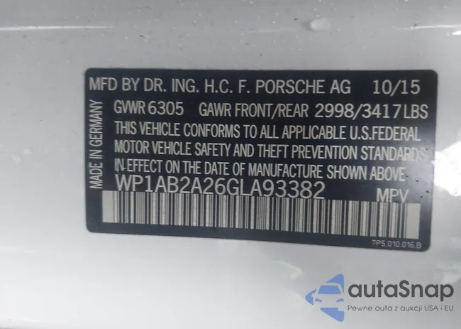 WP1AB2A26GLA93382: 43409141