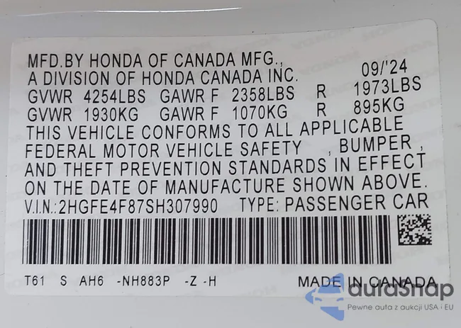 2HGFE4F87SH307990: 43408218